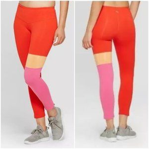 JoyLab Colorblock Mid-Rise, 3/4 Length Leggings Size Small